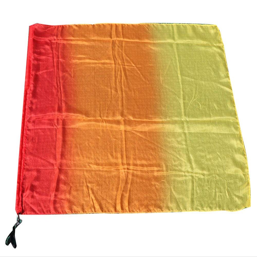 Winged Sirenny 32" Flowy Spinning Silk Flag Poi, Church Praise Prophetic Worship Adoration Dance Banner, Dance Poi Streamer, Beginners Practice Play Silk (Fire)