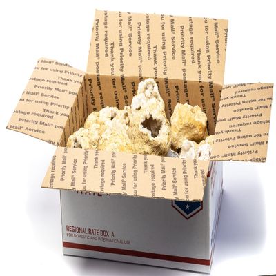 DesertUSA Box of Broken Moroccan Geodes 2 to 5 inches