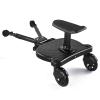 25Kg Baby Stroller Wheels Board with Detachable Seat,Stroller Glider Board Suitable, Auxiliary Pedal Adapter w/Seat Standing Board for Most Brands of Strollers, Holds Children Up to 55lbs view 1