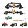 RCAWD Front Rear Portal Axle Set for Axial SCX24 Wrangler Bronco Gladiator C10 Deadbolt Crawlers Upgrade Parts (Black) view 1