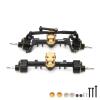 RCAWD Front Rear Portal Axle Set for Axial SCX24 Wrangler Bronco Gladiator C10 Deadbolt Crawlers Upgrade Parts (Black) view 2