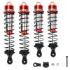 4x Alloy Front Rear Shock Absorber Damper for Arrma 1-8 Outcast Notorious Karton 6S BLX Upgrade Parts (Red) view 1