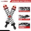 4x Alloy Front Rear Shock Absorber Damper for Arrma 1-8 Outcast Notorious Karton 6S BLX Upgrade Parts (Red) view 4