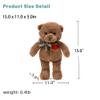 Adorlynetty 15Teddy Bear with Heart Cute Brown Teddy Bear Stuffed Animals for Valentines Day Soft Stuffed Bear Plush Bear Plushie Toys Gifts for Girlfriend Boyfriend Kid. view 4