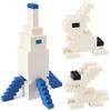 Feleph 320 Pieces 2x4 White Bricks Parts Classic Building Blocks Creative Play Set Toy Accessories Combine with 3001 Major Brick Brands (White) view 3