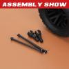 2x Rear Wheel Axle 8X36mm Dogbone 91mm for Arrma 6S BLX Infraction Felony Typhon Upgrade Parts view 3
