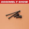 2x Rear Wheel Axle 8X36mm Dogbone 91mm for Arrma 6S BLX Infraction Felony Typhon Upgrade Parts view 4
