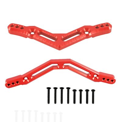 RCAWD Alloy Arrma 3s Shock Tower Front and Rear Shock Tower For ARRMA Typhon 3S Upgrades 4S Granite Senton Big Rock Outcast Upgrade Parts (Red)