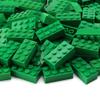 Feleph 320 Pieces 2x4 Green Bricks Building Classic Parts Creative Play Blocks Set Toy Accessories Combine with 3001 Major Brick Brands (Green) view 4