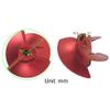 RC Jet Boat Propeller 40mm 3-Blades 5mm Jet Pump Thruster Turbo Propeller Aluminum CNC Prop Impeller for RC Jet Drive Boat view 2