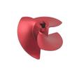 RC Jet Boat Propeller 40mm 3-Blades 5mm Jet Pump Thruster Turbo Propeller Aluminum CNC Prop Impeller for RC Jet Drive Boat view 4