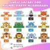 Gersoniel 24 Pcs Animal Birthday Party Hats Animal Headbands Jungle Safari Animal Paper Party Crown for Girls Kids (Jungle Animal) view 2