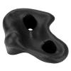 10PCS Plastic Rock Climbing Holds Set, DIY Tree Rock Climbing Holds for Kids & Adults Climber, Kids Indoor and Outdoor Play Set Use, Includes Mounting Screws.(black ) view 3