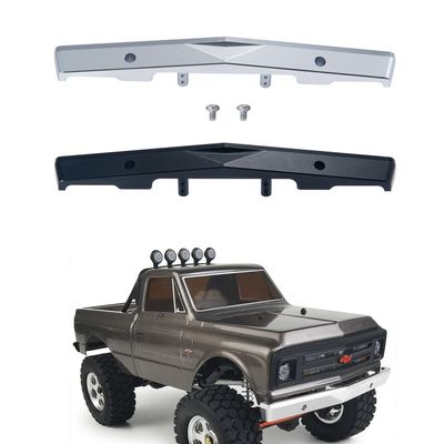 RCLIONS Aluminum RC Front Bumper for Axial SCX24 AXI00001 T1/T2 C10 1/24th RC Crawler Truck Car (Silver)