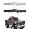 RCLIONS Aluminum RC Front Bumper for Axial SCX24 AXI00001 T1/T2 C10 1/24th RC Crawler Truck Car (Silver) view 1