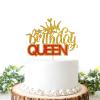 Helewilk Birthday Queen Cake Topper, Queen Bee, Hot Girl Womens Happy Birthday Party Decorations Supplies view 1
