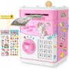 JUNEU Unicorn Piggy Bank for Kids, Gifts for 5 6 7 8 9 10 Year Old Girls, Kids Electronic Piggy Bank, Girls Birthday Gifts, Educational Toys for Girl Boys, Kid Money Saving Box, Mini ATM Coin Bank view 1