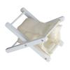 Laundry Basket,1:12 Doll House Miniature Laundry Basket Folding Clothes Basket for Toys, Throws, Pillows, Clothing and Towels (White) view 2