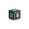 DNDND Dragon Scale D6 Meta Dice, 6 PCS Dragon Scale Metal D6 Dice with Free Black Velvet Bag for DND Pathfinder Shadowrun or GURPs (Teal Skin with Black Edge) view 2