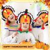 SATINIOR 6 Pcs Thanksgiving Turkey Hat, Plush Funny Chicken Cap, Thanksgiving Night Event Dress-up Party Supplies for Adult(Novel Style) view 2