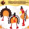 SATINIOR 6 Pcs Thanksgiving Turkey Hat, Plush Funny Chicken Cap, Thanksgiving Night Event Dress-up Party Supplies for Adult(Novel Style) view 4