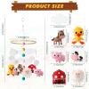 Tudomro 4 Sets Embroidery Kit for Beginners Cross Stitch Starter DIY Kits with Mushroom Patterns 4 Embroidery Hoops, Threads and Needle for Craft Hand Adult view 2
