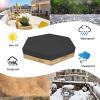 Sandbox Cover, Hexagon Sandboxes Sandpit Cover Oxford Cloth Waterproof Sandbox Canopy, Protective Cover Outdoor Dustproof Canopy (150*180cm) view 4