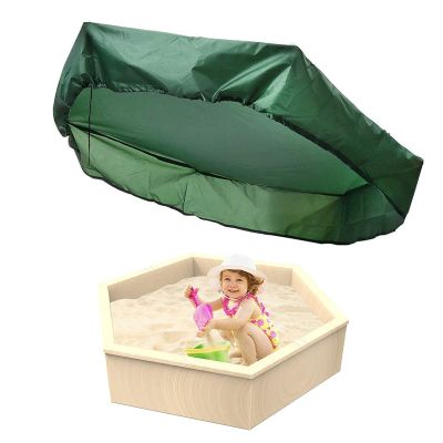 Sandbox Cover Hexagon Waterproof Sandpit Cover Oxford Cloth Sandbox Protection Cover Sandpit Pool Cover for Outdoor Garden (200*230cm)
