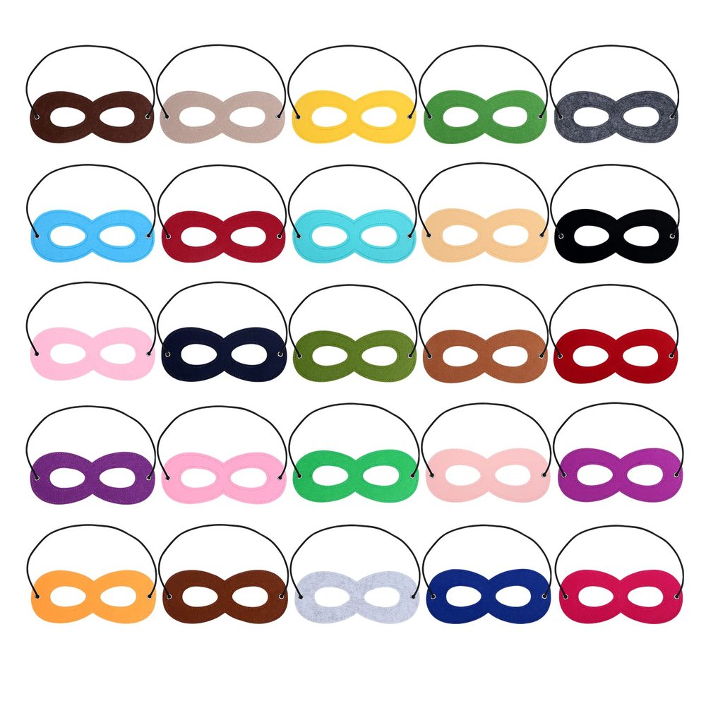 CNHBSS Superhero Masks for Kids,Party Cosplay Dress Up Superhero Eye Masks(25 Pieces)