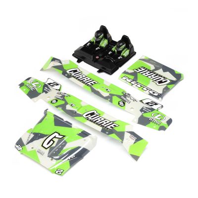Losi Body/Driver Set Green Silkscreened Hammer Rey LOS230099 Car/Truck Bodies Wings & Decals