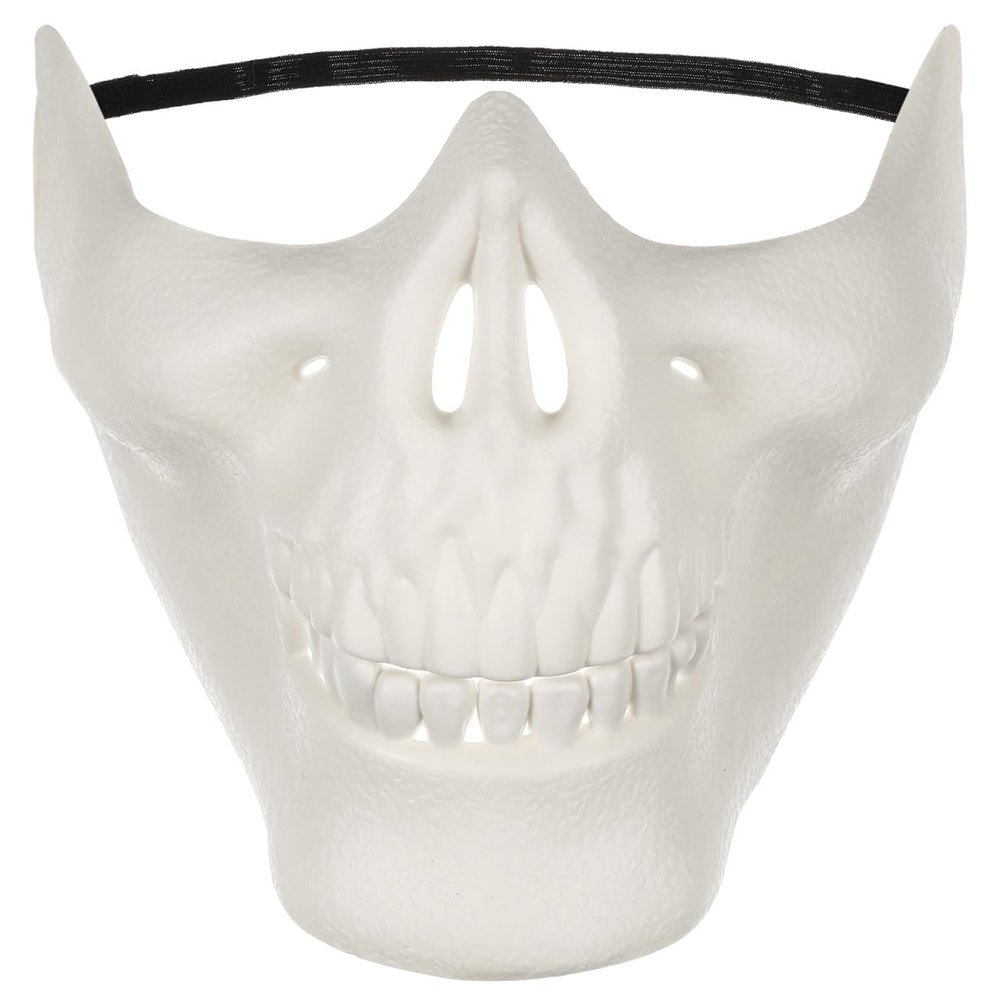 PRETYZOOM 2Pcs Halloween Skull Masks Skeleton Half Face Mask Halloween Cosplay Costume Props Masquerade Party Supply