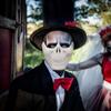 PRETYZOOM 2Pcs Halloween Skull Masks Skeleton Half Face Mask Halloween Cosplay Costume Props Masquerade Party Supply view 2