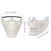 PRETYZOOM 2Pcs Halloween Skull Masks Skeleton Half Face Mask Halloween Cosplay Costume Props Masquerade Party Supply view 4