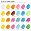 Arteza Kids Ocean Scenes Painting Kit, 4 Canvases 8 x 8 Inches, 24 Acrylic Paints, 4 Paint Brushes, 4 Palettes, Kids Activities Ages 6 and Up view 3
