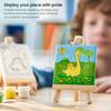 ARTEZA Kids Dinosaur Painting Kit, 4 Canvases 3 x 3 Inches, 4 Easels, 12 Acrylic Paints, 2 Paint Brushes, 1 Palette, Kids Activities for Ages 6 and Up view 4
