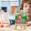 Arteza Kids Nature Painting Kit, 4 Canvases 3 x 3 Inches, 4 Easels, 12 Acrylic Paints, 2 Paint Brushes, 1 Palette, Kids Activities for Ages 6 and Up view 4