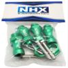 NHX RC Wheel Hex Adaptor 12mm to 17mm (4pc) 30mm Offset Extender- Green view 3