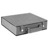 100 Piece Poker Chip Set with 2 Decks of Cards, 5 Dice, and Leatherette Case (Gray) view 2