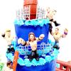 Wrestler Rumblers Wrestling Action Cake Topper With Random Wrestler Figures And Accessories (Unique Design) view 3