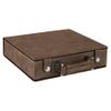 100 Piece Poker Chip Set with 2 Decks of Cards, 5 Dice, and Leatherette Case (Rustic) view 2