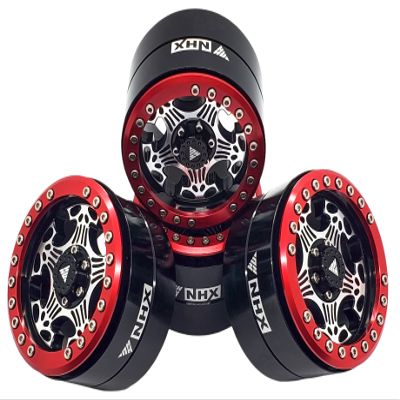 NHX RC 2.2'' Heavy Aluminum Beadlock Crawler Wheels Set - Skull Five 4Pc