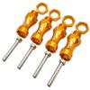 NHX RC Wheel Hex Adaptor 12mm to 17mm (4pc) 30mm Offset Extender- Gold view 1