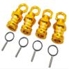 NHX RC Wheel Hex Adaptor 12mm to 17mm - 23mm Offset Extender- 4pc Gold view 1
