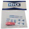 NHX RC 3-Hole Aluminum Servo Arm Horn - 25T - Red view 3