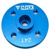 NHX RC Round Aluminum Servo Horn -24T - Blue view 1