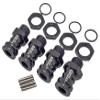 NHX RC Wheel Hex Adaptor 12mm to 17mm - 23mm Offset Extender- 4pc Black view 1