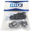 NHX RC Wheel Hex Adaptor 12mm to 17mm - 23mm Offset Extender- 4pc Black view 3