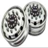 NHX V2 Aluminum Front Wheel Rim Silver for 1/14 Tamiya Tractor Trucks (BearingHubs) view 1