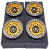 NHX RC 2.2'' Aluminum Beadlock Crawler Wheels Set - Knight Sword -Gold/Bk 4Pc view 4