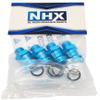 NHX RC Wheel Hex Adaptor 12mm to 17mm - 23mm Offset Extender- 4pc Blue view 4